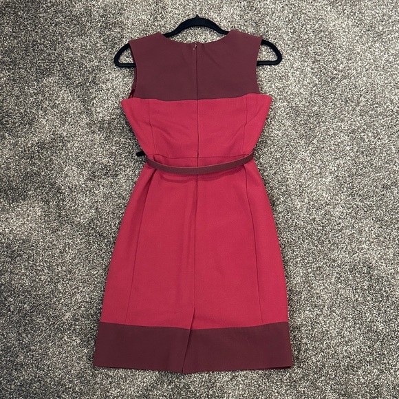 Elegant New York & Co. Burgundy Sleeveless Dress - Picture 3 of 6